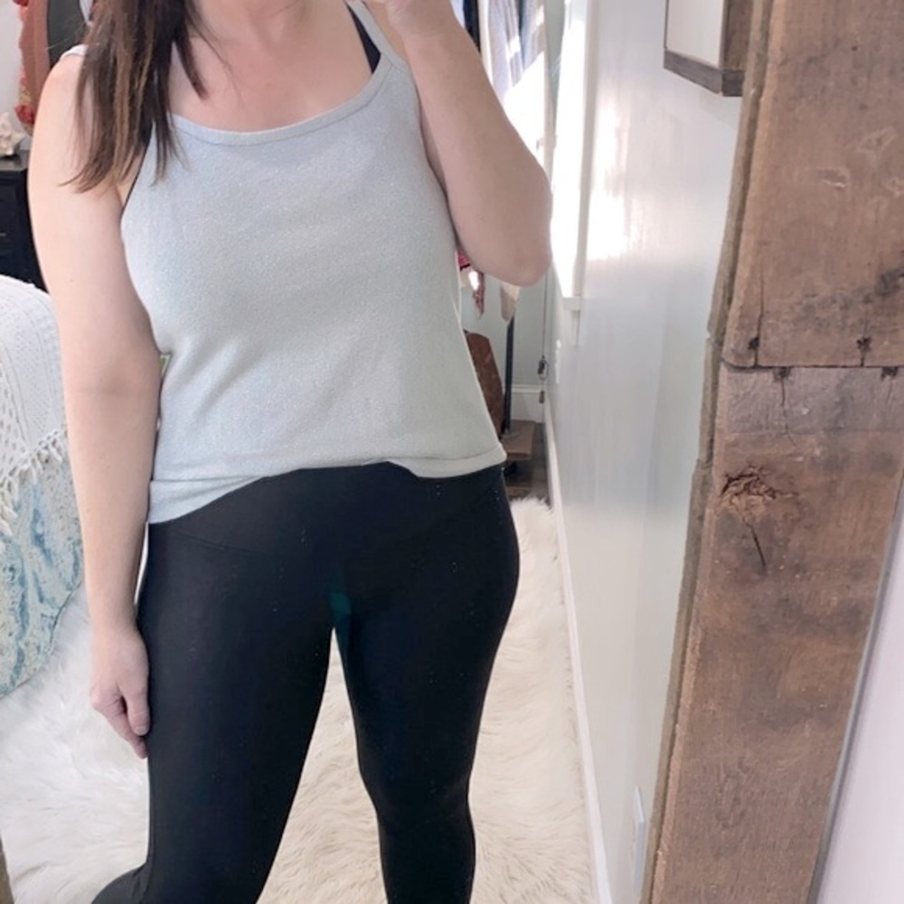 NY & CO silver shimmery top size large